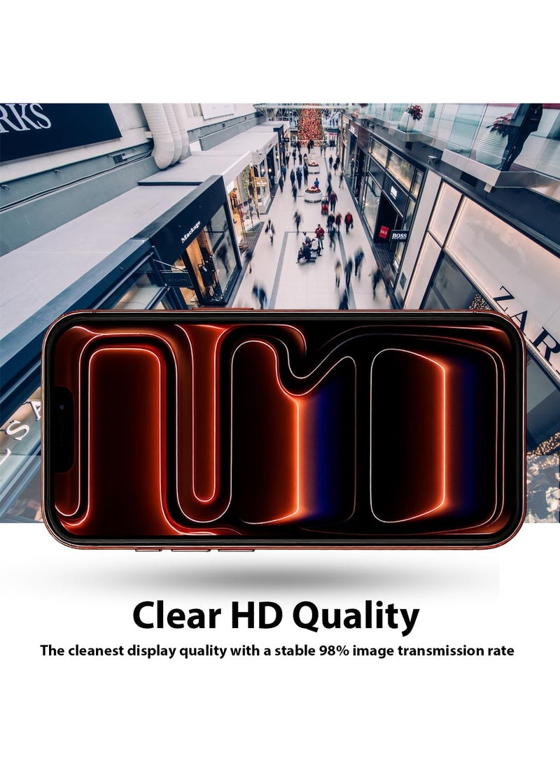 ACLIX Screen Protector for iPhone 17 Pro, 9H Tempered Glass Screen Shatterproof Anti Scratch Glass HD Clear Case Friendly for iPhone 17 Pro. - Image 5